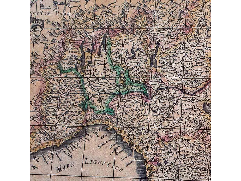 Tela in tessuto stampato pergamena 97x81x1,8h