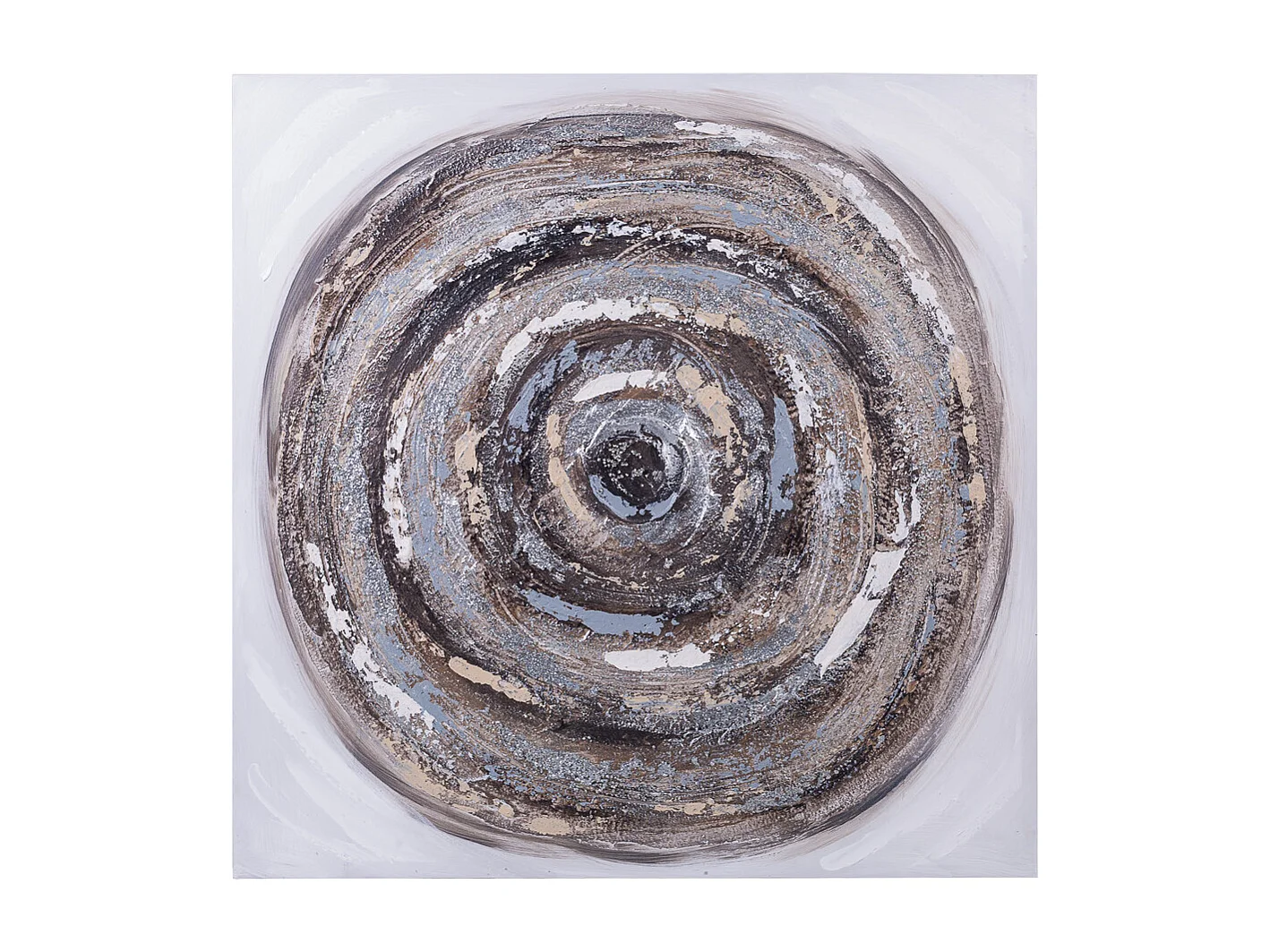 Pintura em relevo pintada à mão 80x80x3