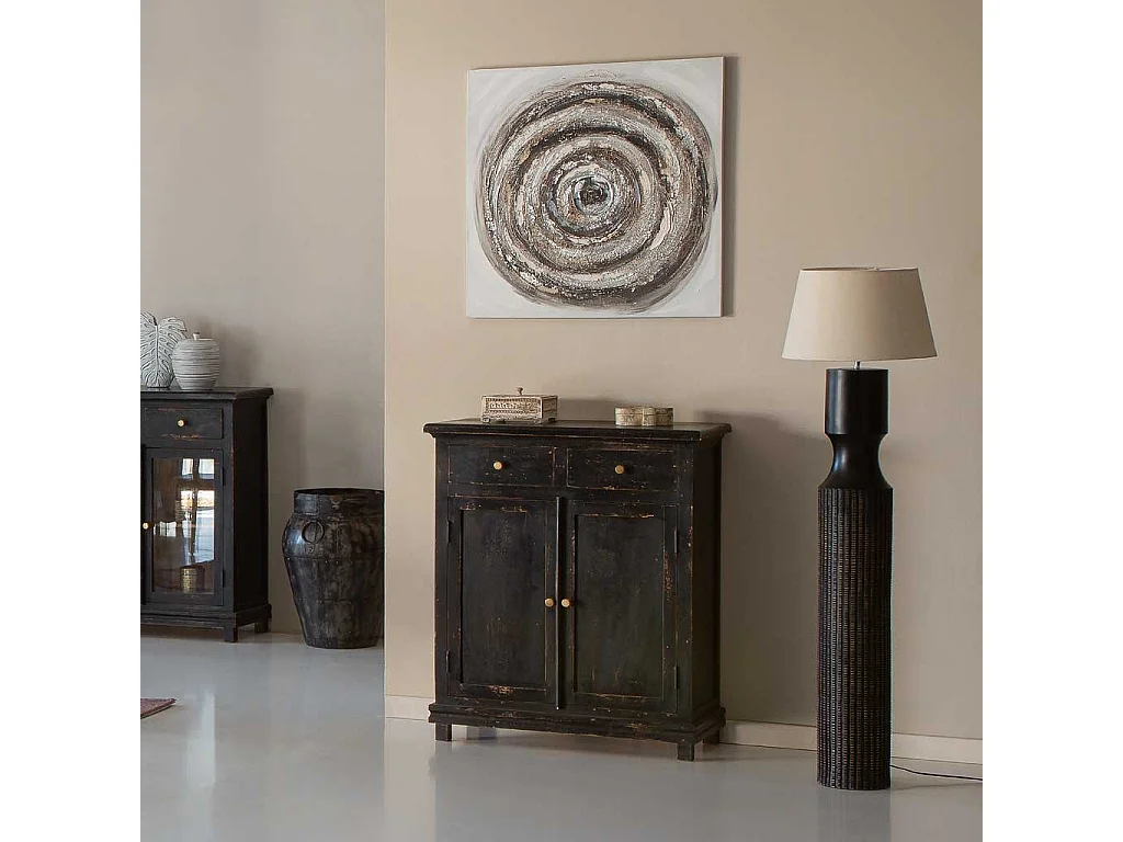 Handgemaltes ReliefgemÃ¤lde 80x80x3h cm