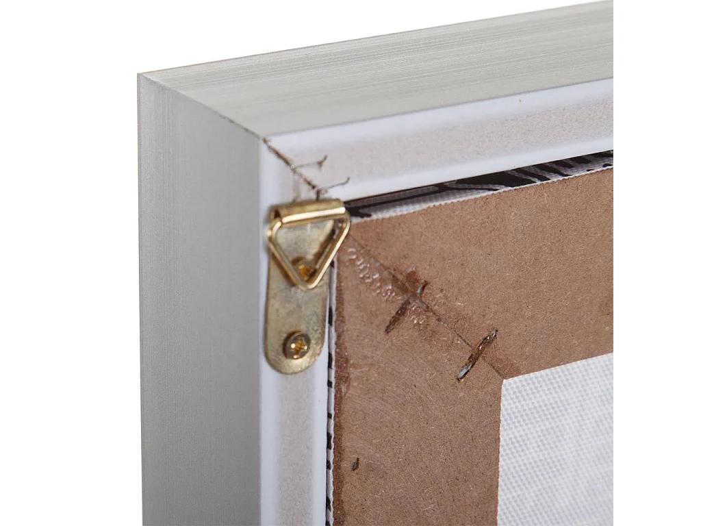 Bedrucktes Doppelleinwandgemälde mit Rahmen 80x80x4 h cm