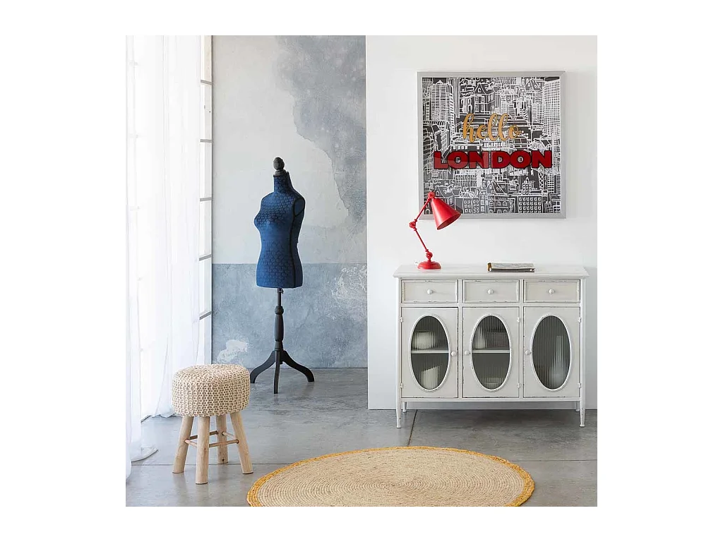 Cadre en toile double imprimée avec cadre 80x80x4h