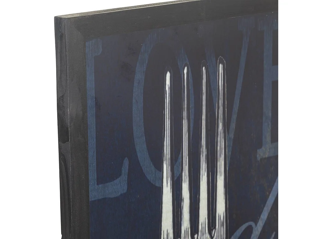 Cadre en métal avec verre 33x2,5x93h