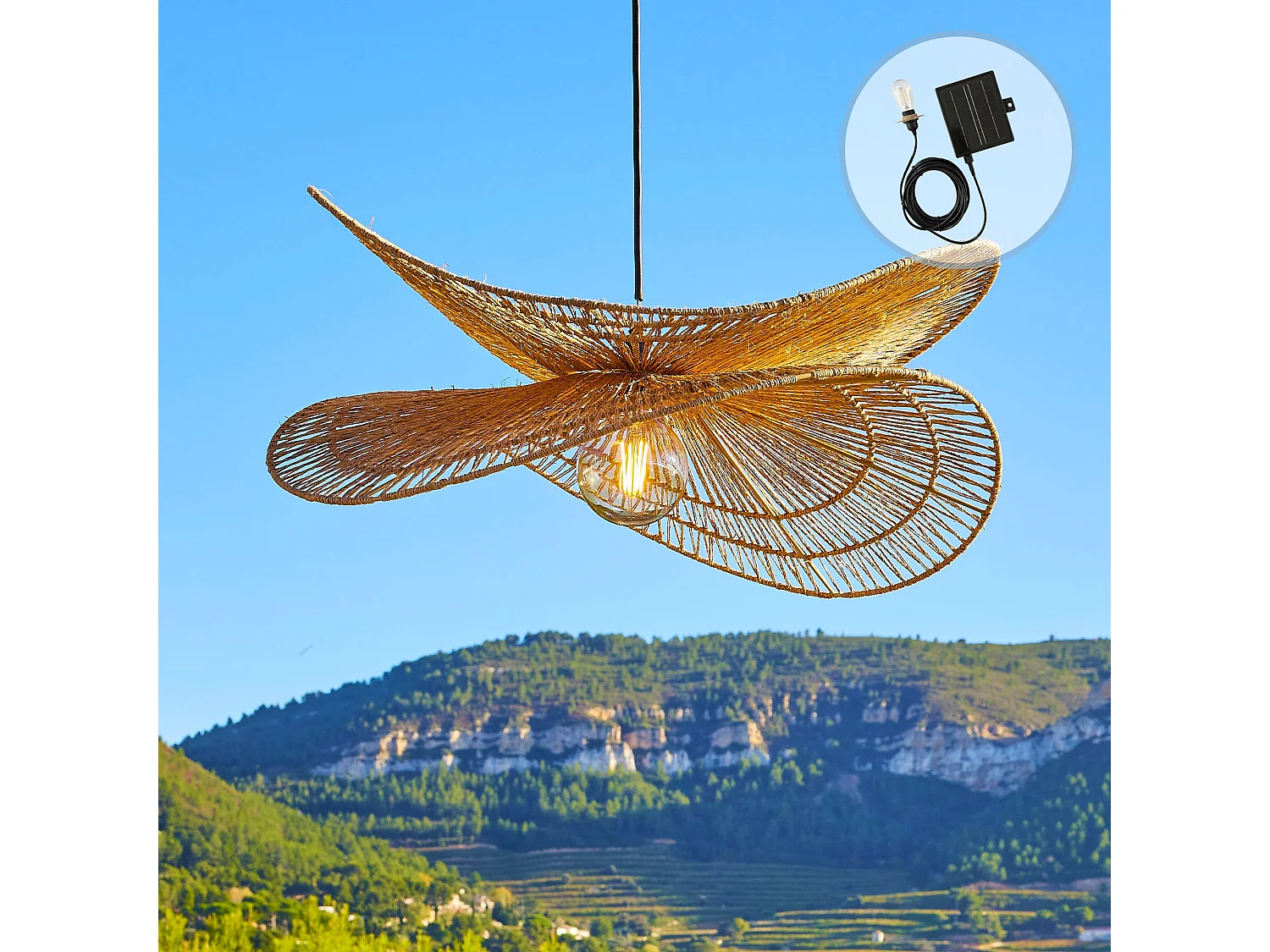 Suspension solaire bohème SOLARA SOLAR D80cm