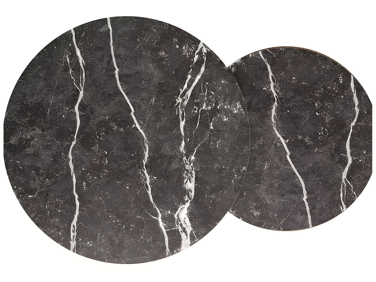 Ensemble de table basse Dion/Anthracite&Or