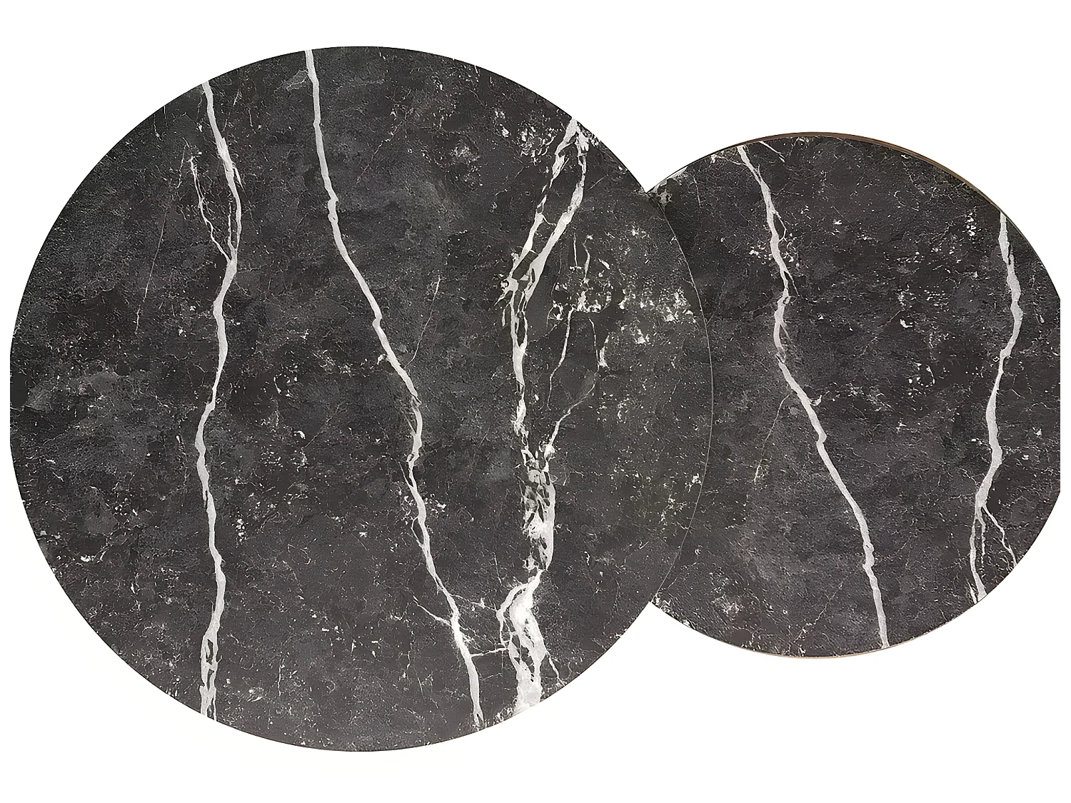 Ensemble de table basse Dion/Anthracite&Or