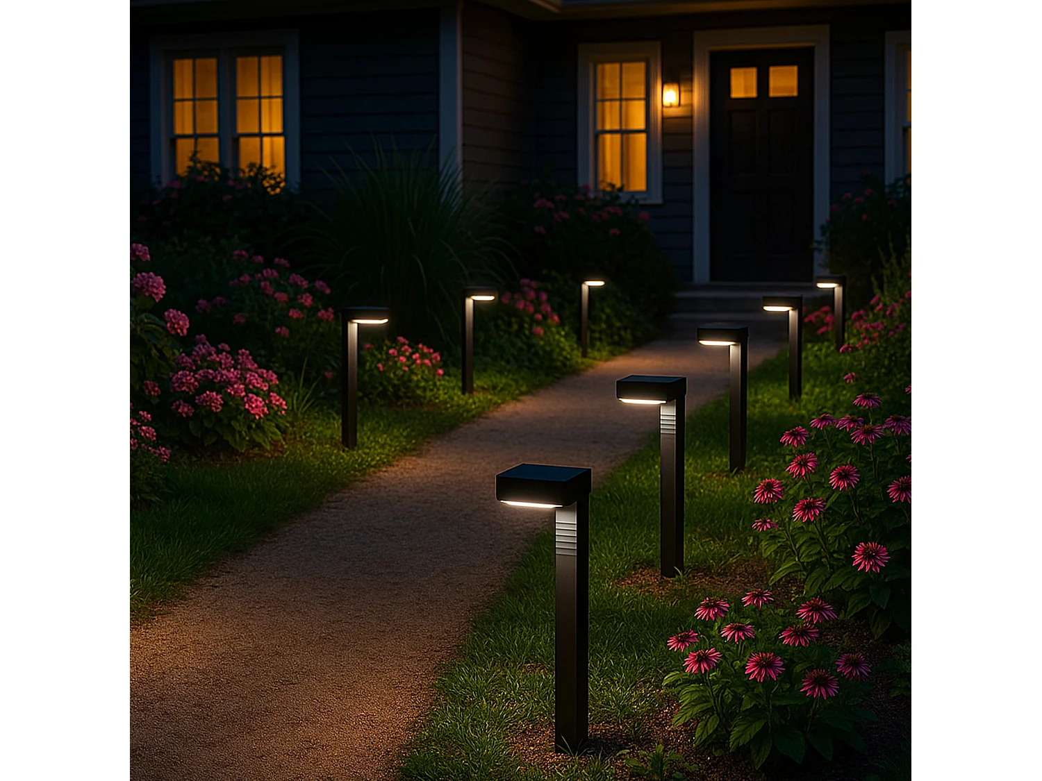 8 Potelets solaires OSTRY H41cm 150LM