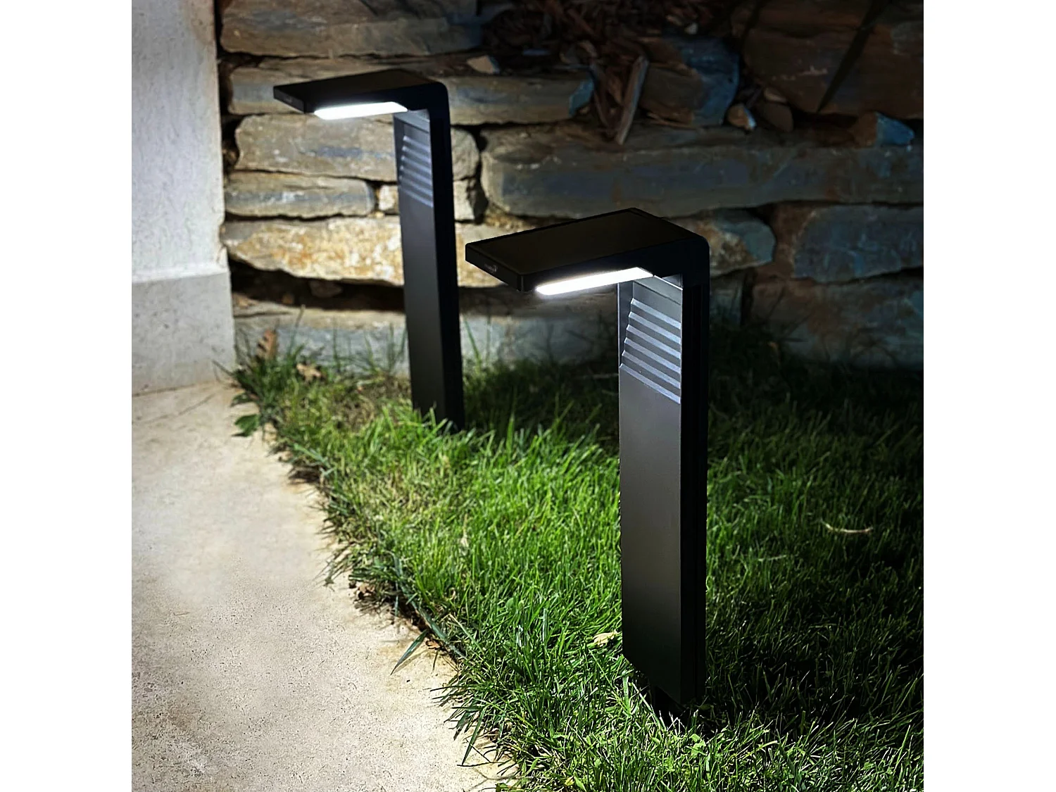 8 Potelets solaires OSTRY H41cm 150LM