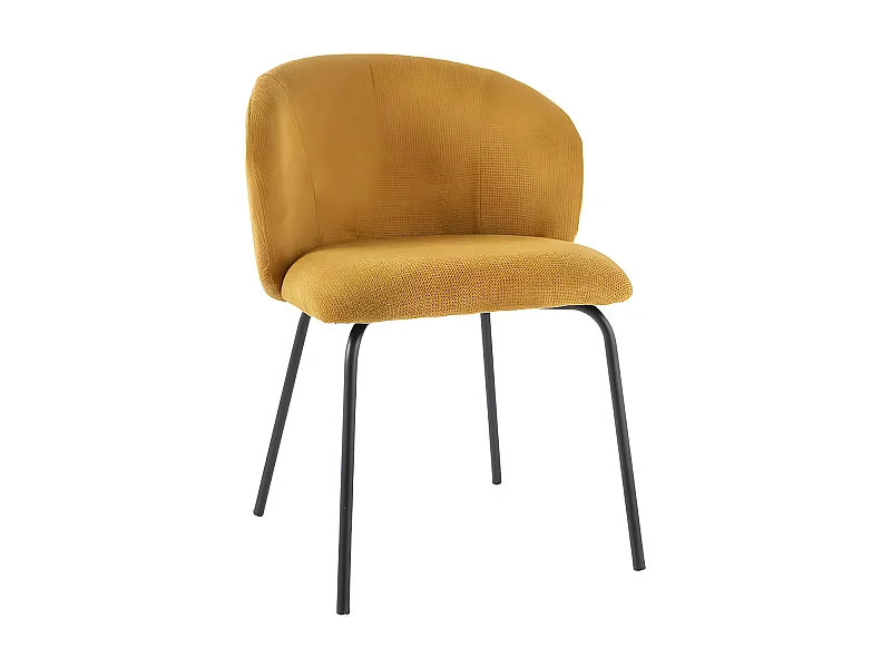 Chaise Kevin/Tissu/Orange