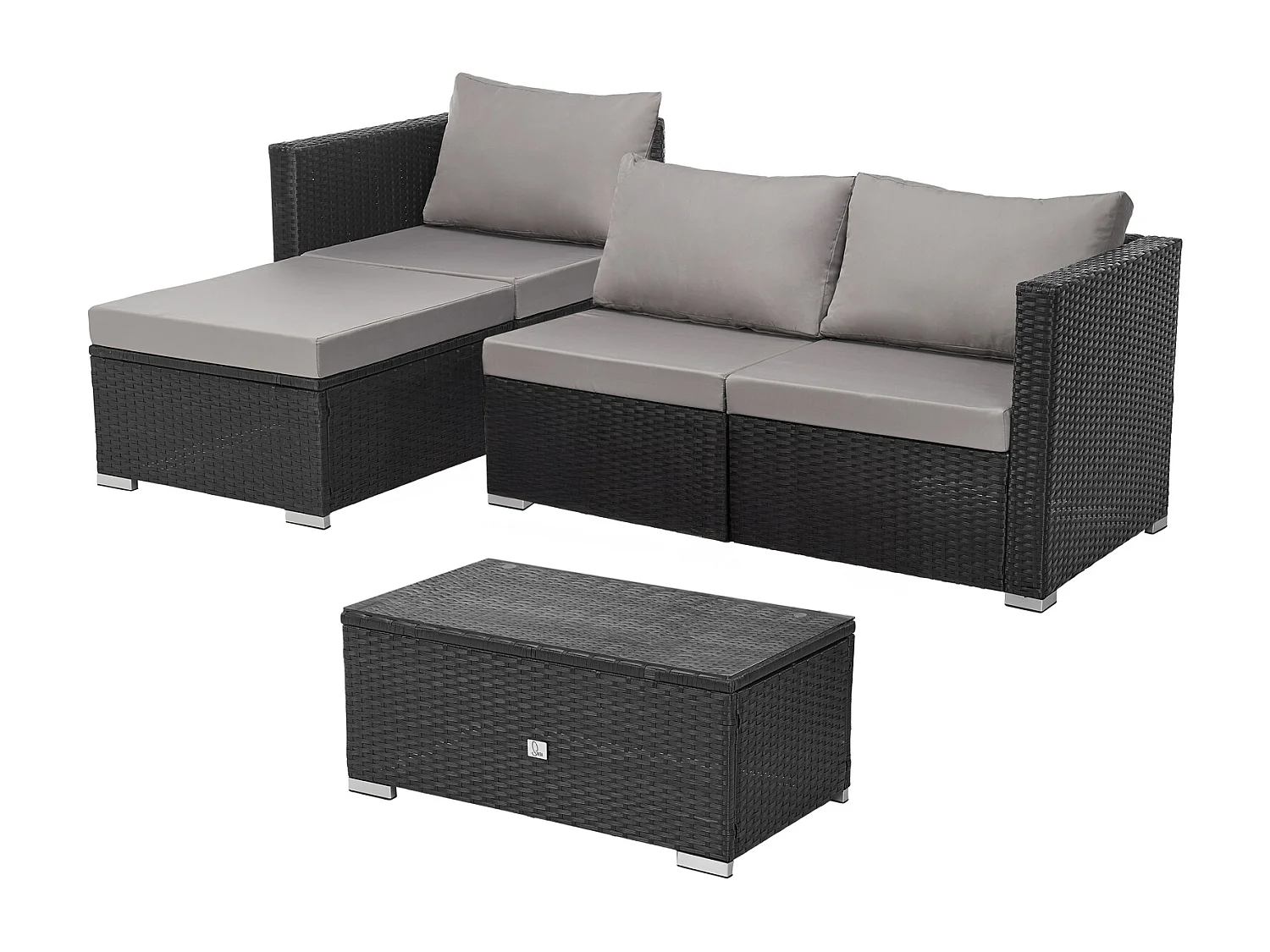 PolyRattan Canapé de jardin