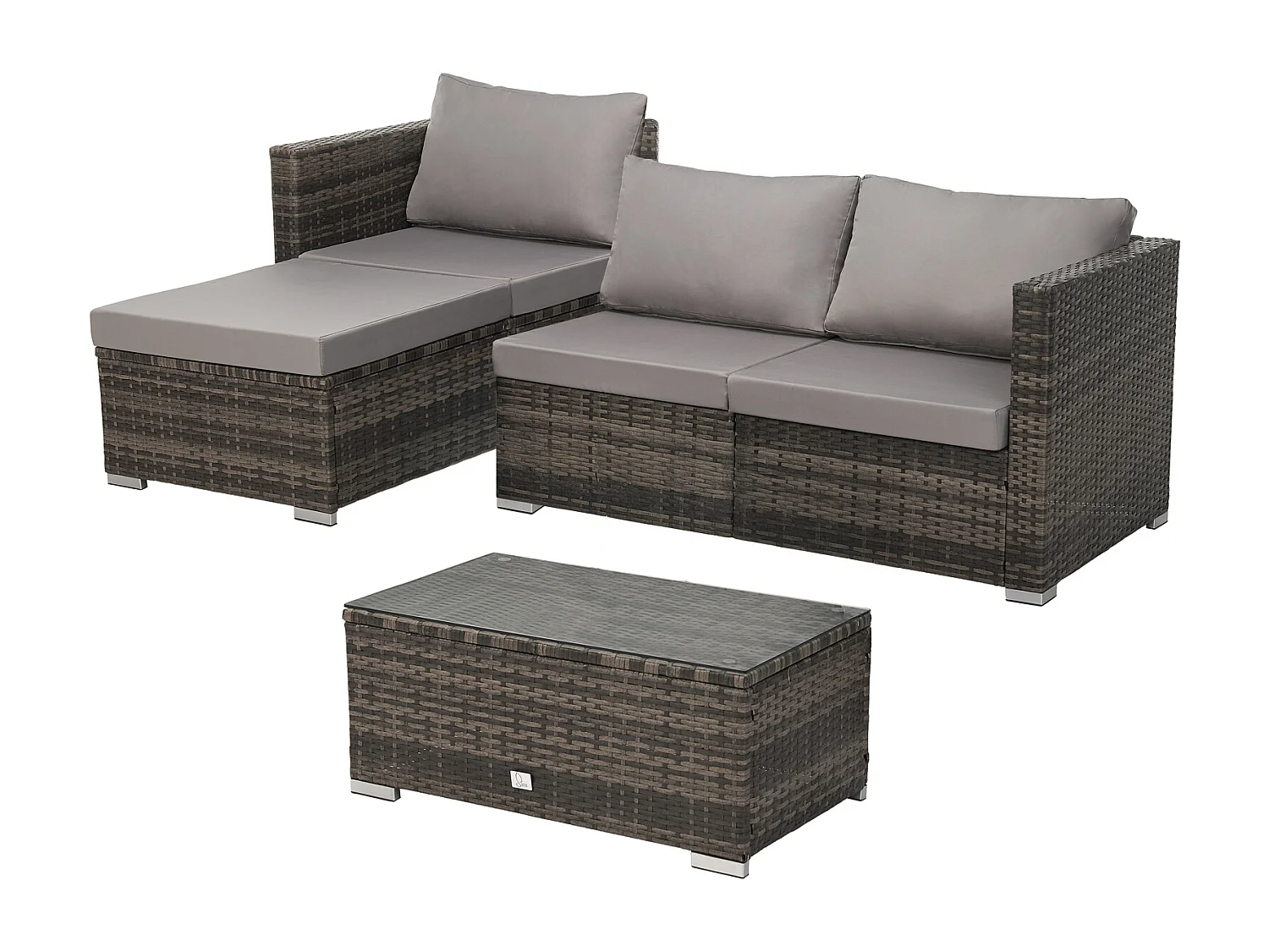 PolyRattan Canapé de jardin