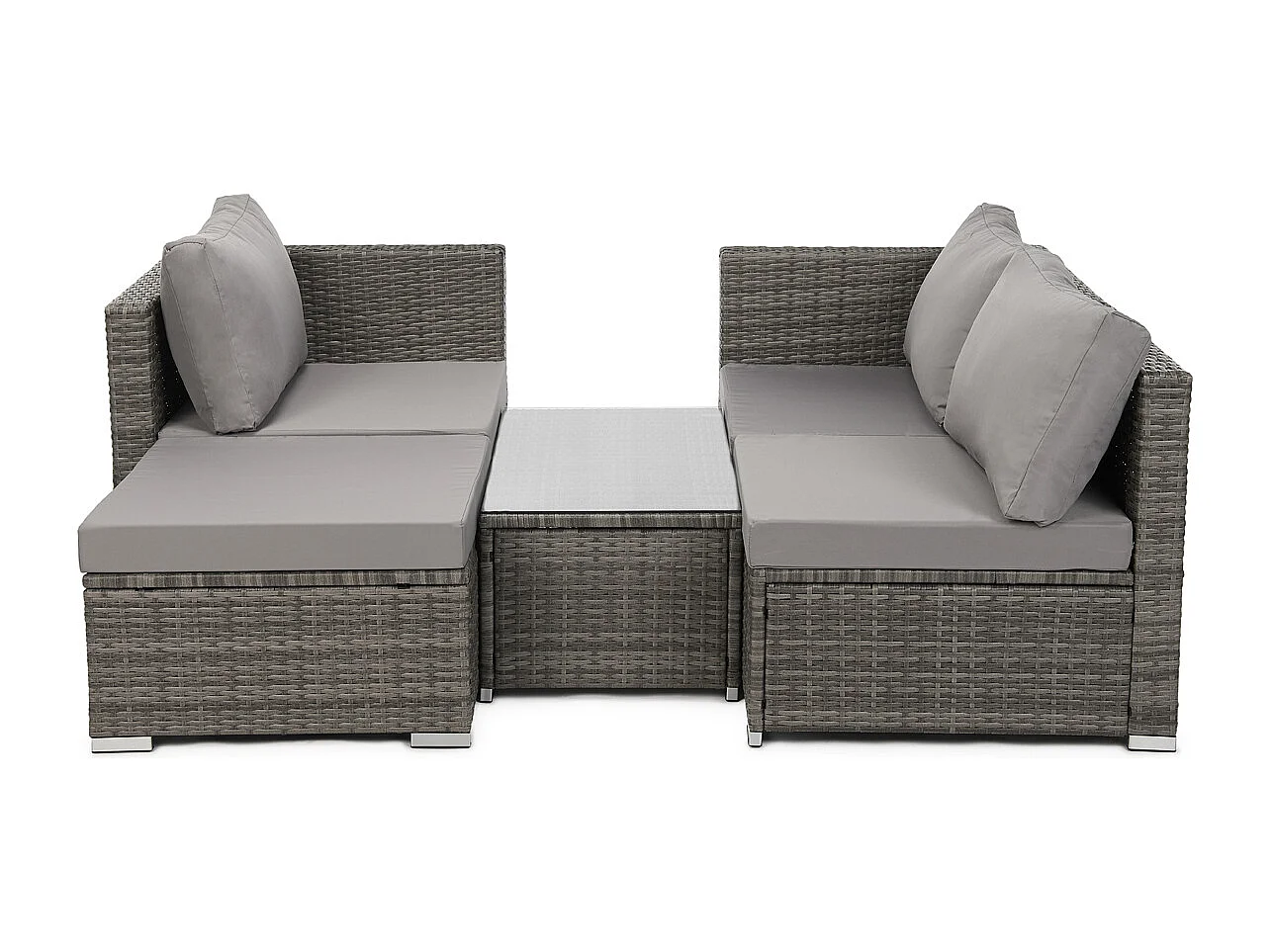 PolyRattan Canapé de jardin