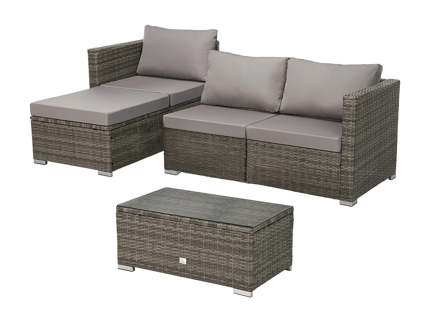 PolyRattan Canapé de jardin