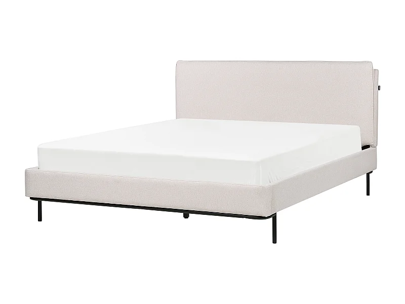 Cama Tecido CORIO 160 x 200 cm Creme