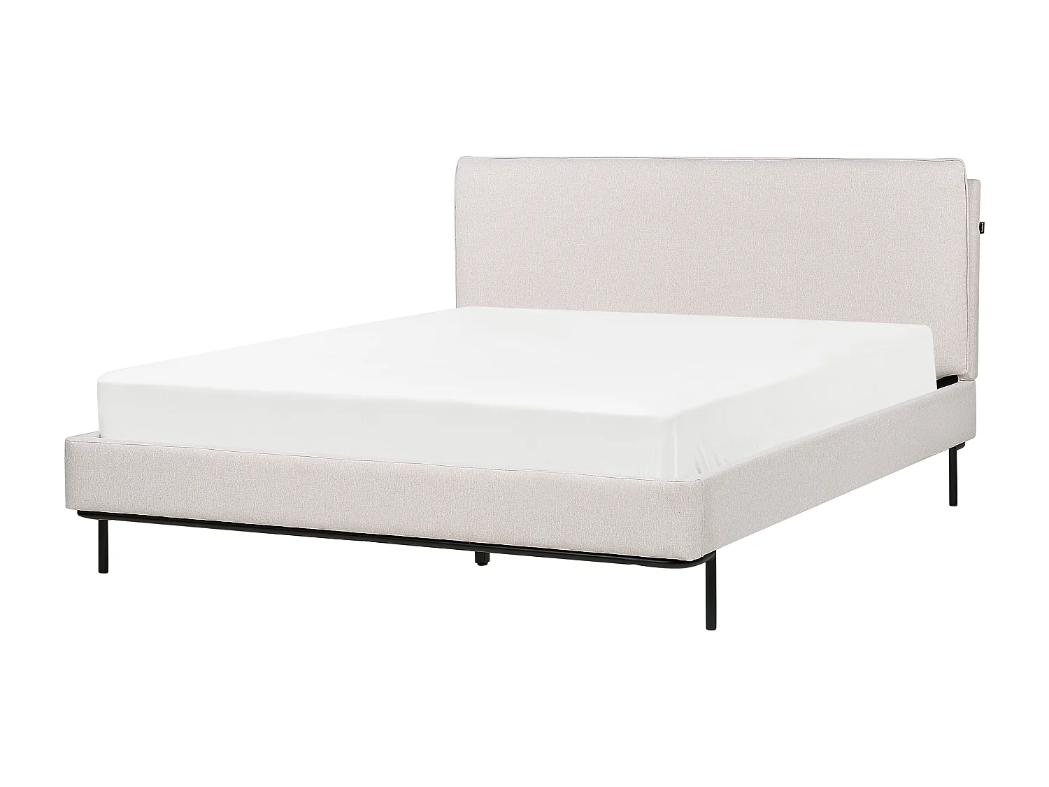 Cama Tecido CORIO 160 x 200 cm Creme