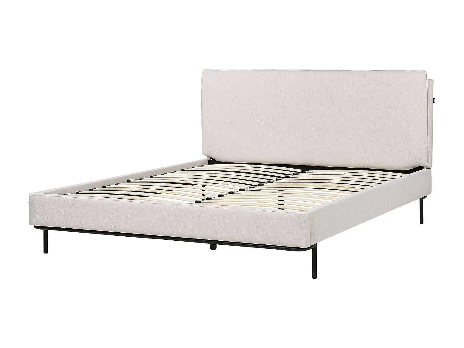Letto Tessuto CORIO 160 x 200 cm Crema