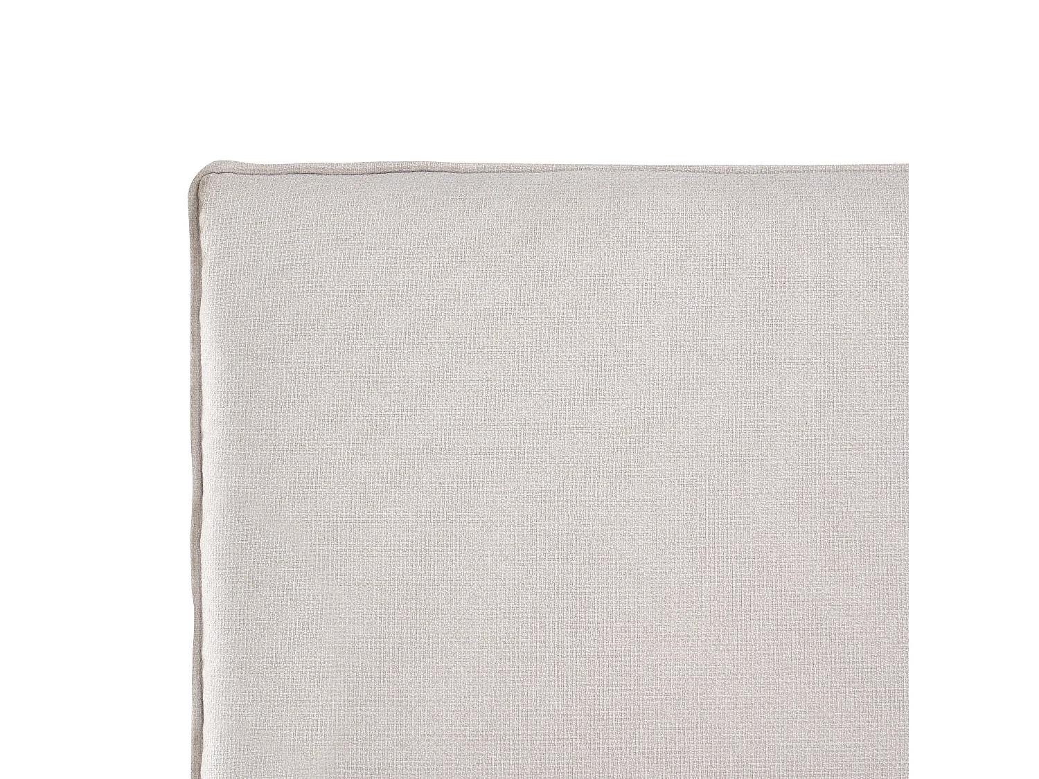 Lit avec sommier Tissu CORIO 160 x 200 cm Crème