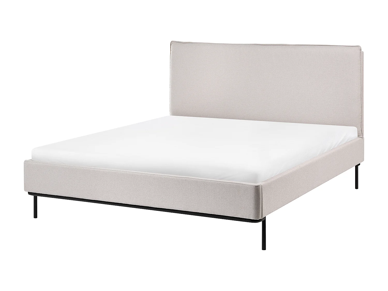 Letto Tessuto CORIO 140 x 200 cm Crema