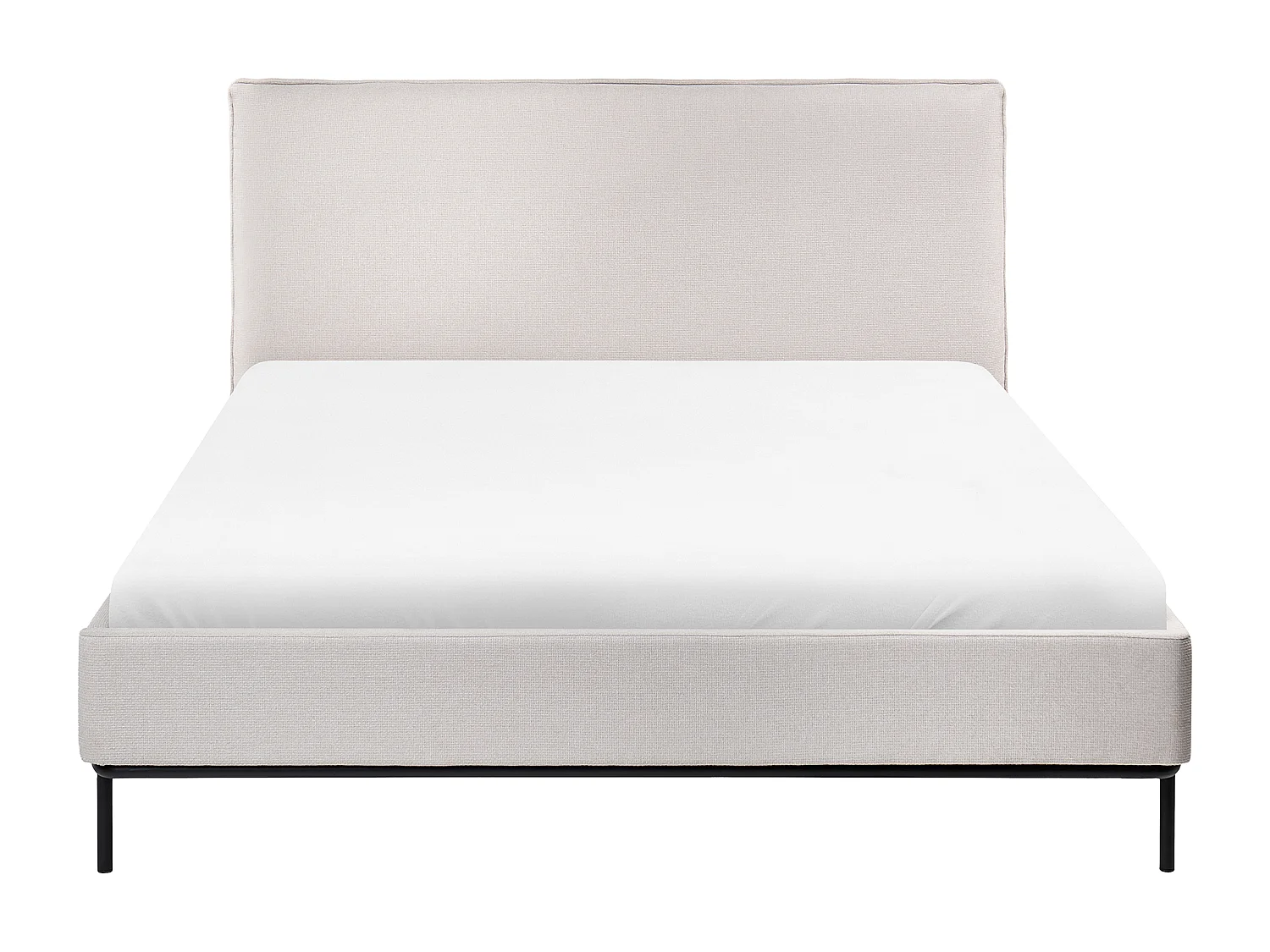 Letto Tessuto CORIO 140 x 200 cm Crema