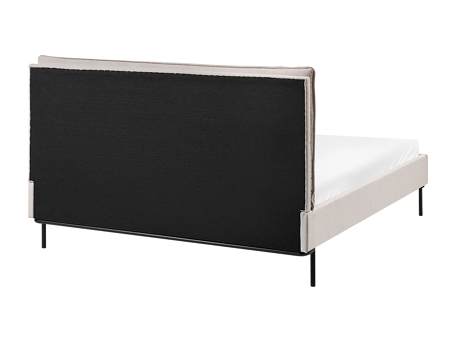 Letto Tessuto CORIO 140 x 200 cm Crema