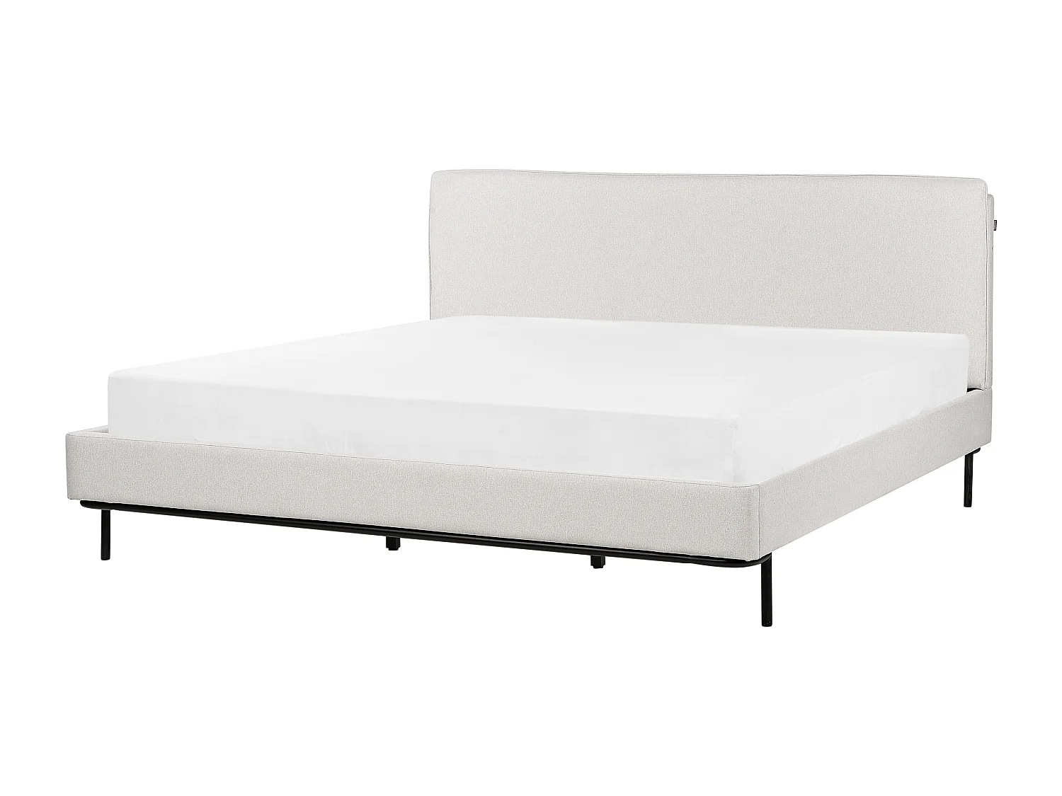 Cama Tela CORIO 180 x 200 cm Gris claro