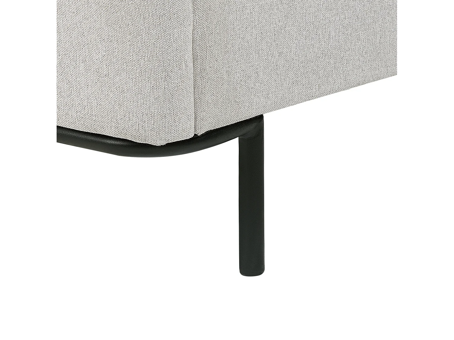 Cama Tela CORIO 180 x 200 cm Gris claro