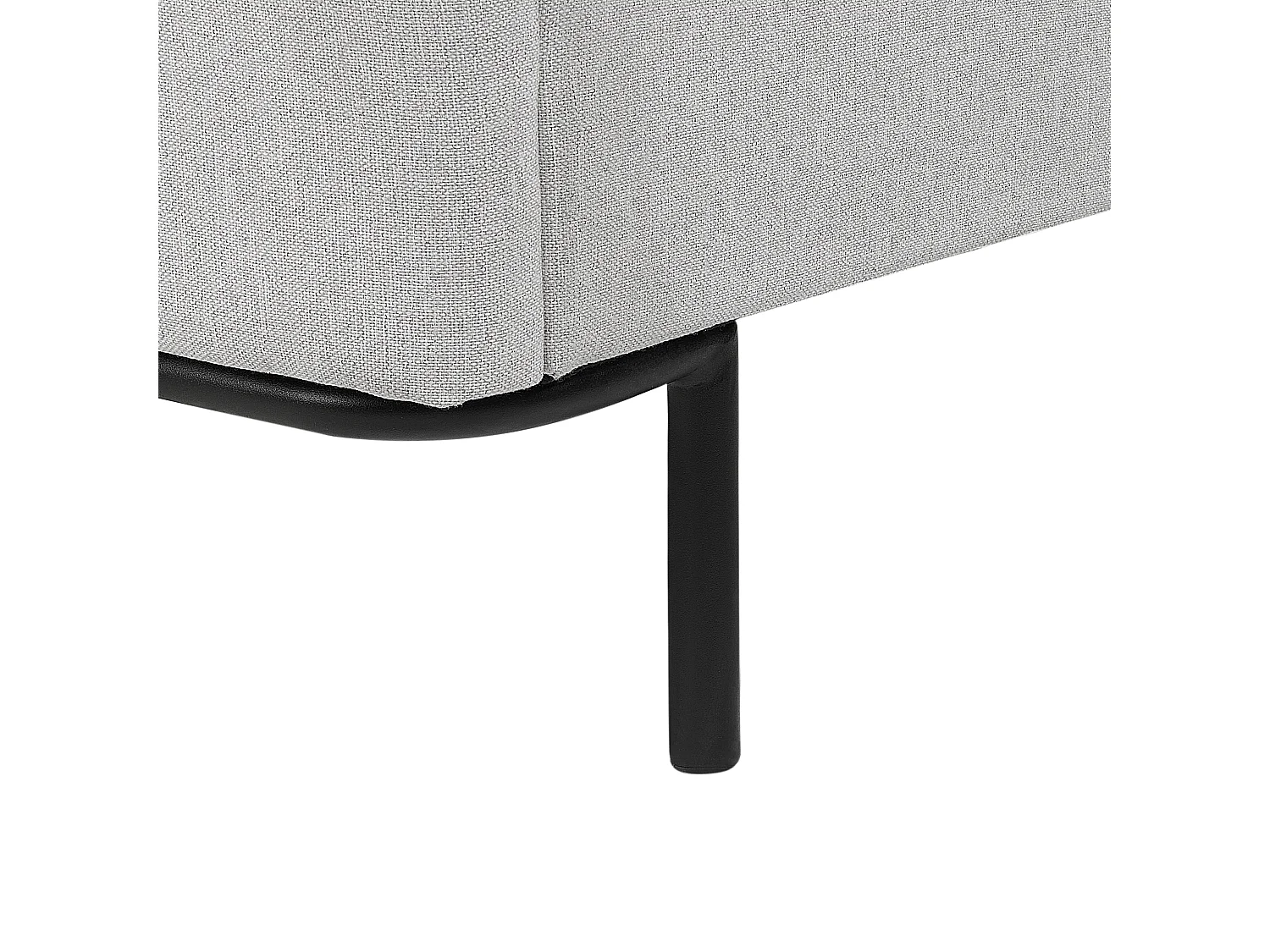 Lit avec sommier Tissu CORIO 180 x 200 cm Gris clair