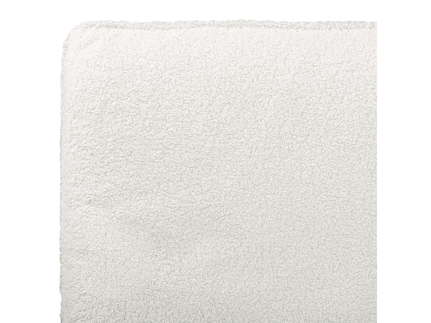 Lit avec sommier Bouclé CORIO 160 x 200 cm Blanc cassé