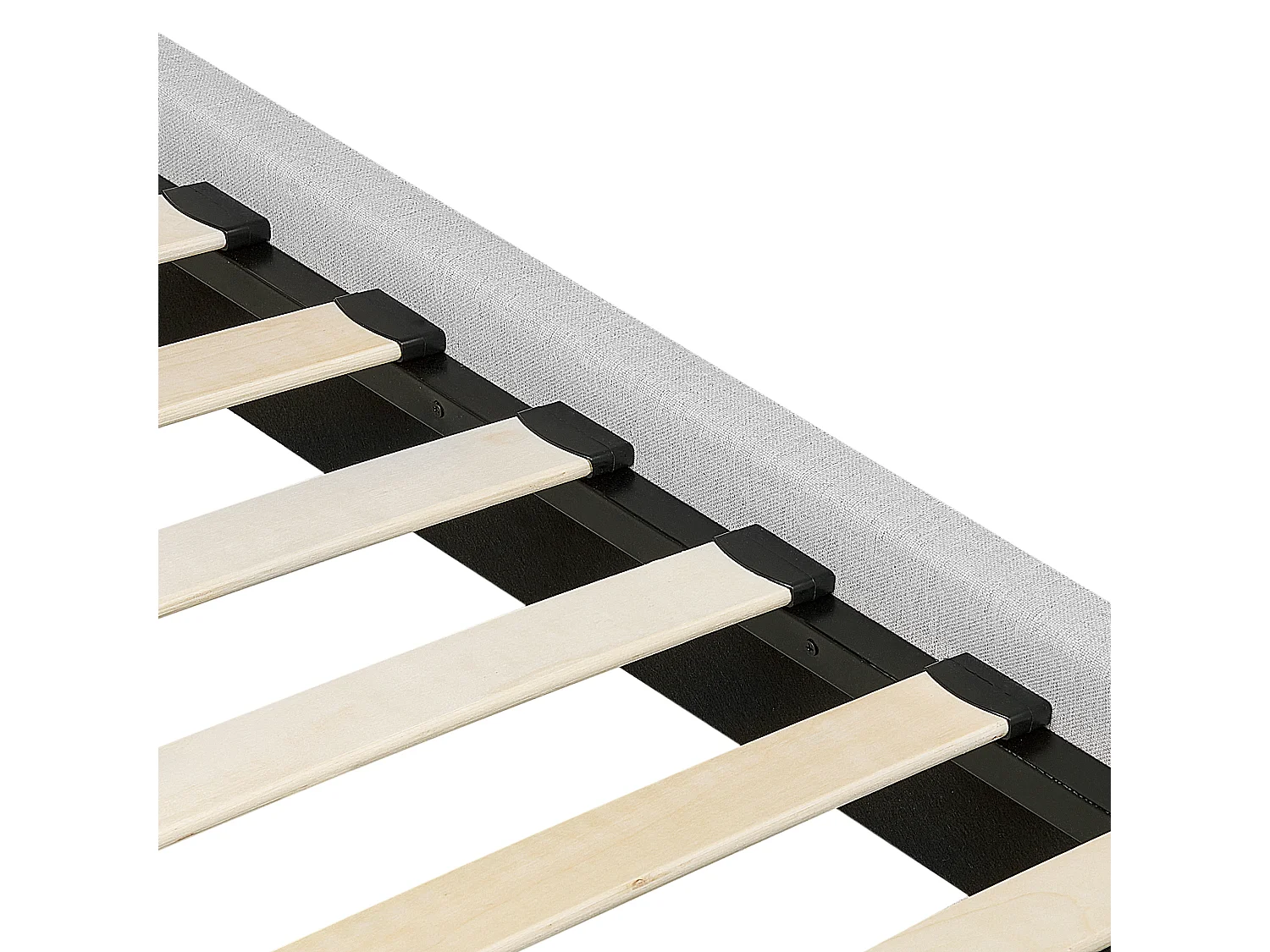 Cama Tela CORIO 140 x 200 cm Gris claro