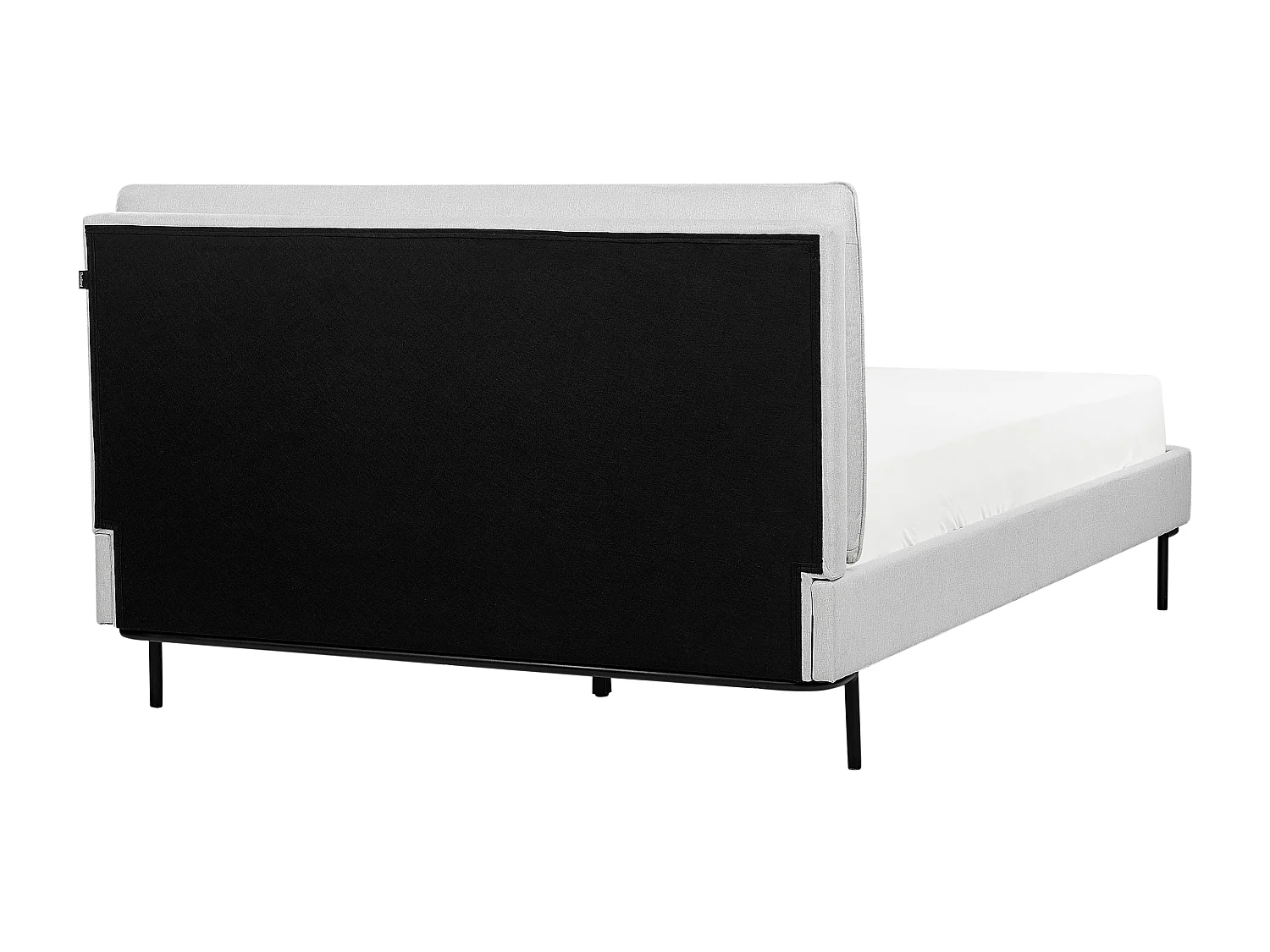 Letto Tessuto CORIO 140 x 200 cm Grigio chiaro