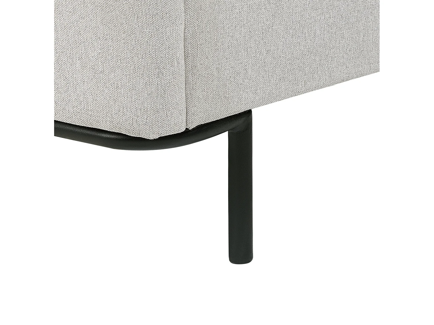 Letto Tessuto CORIO 140 x 200 cm Grigio chiaro