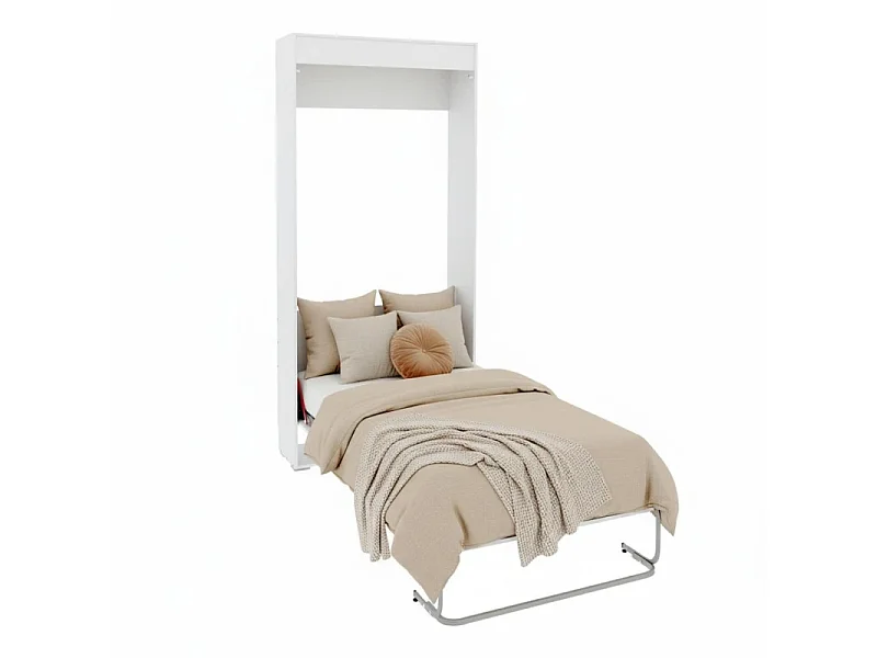 Lit escamotable verticaux  blanc 219x103x36cm
