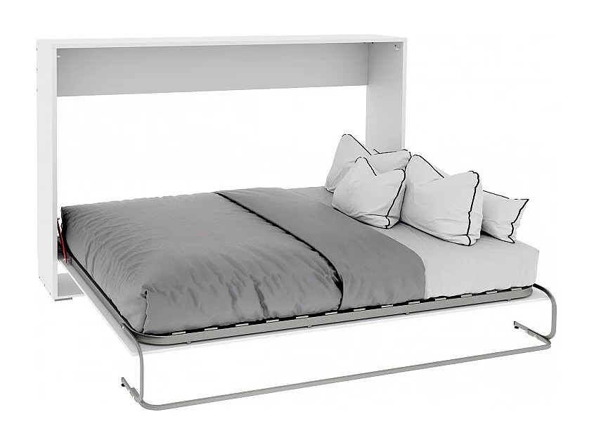 Opklapbed spaanplaat melamine wit 135x190cm