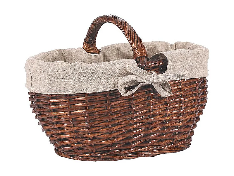 Panier enfant ovale en osier et jute