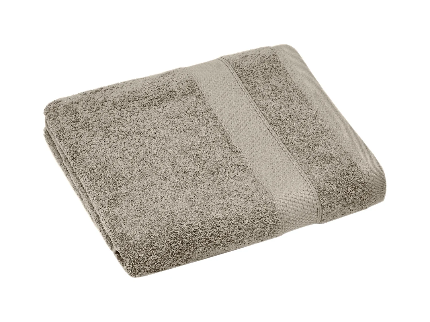 Drap de douche coton 550 g/m2 70x130 cm NAÏA beige Chanvre