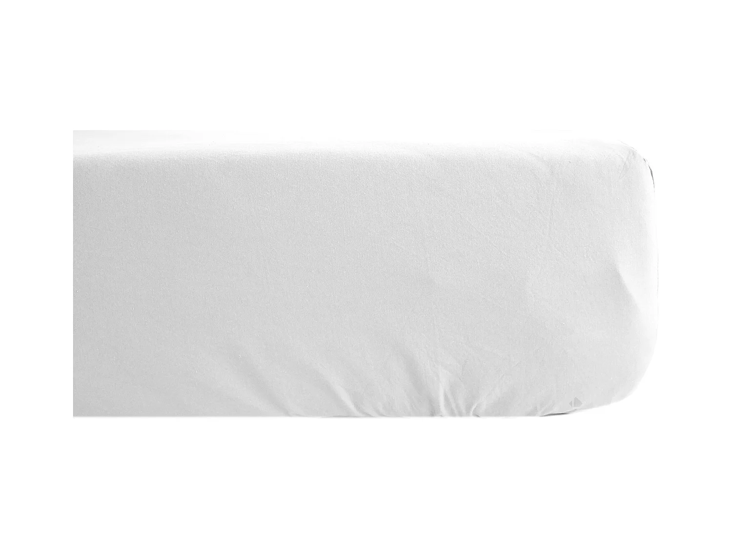 Drap housse uni 120x190 cm percale MANOIR gris Perle bonnet 35