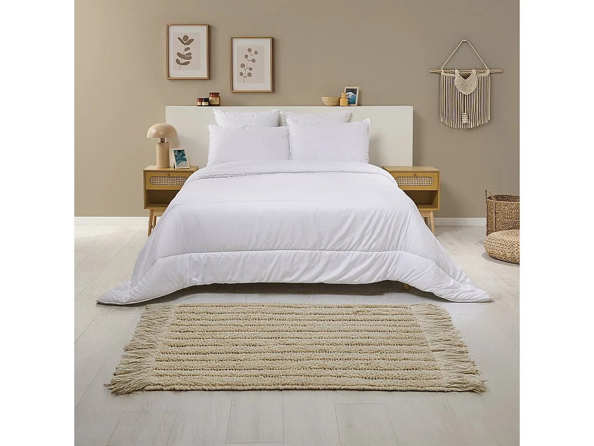 Pack Été Couette légère 240x260cm + 2 Oreillers moelleux 60x60cm Anti-transpiration Topcool - 2 personnes