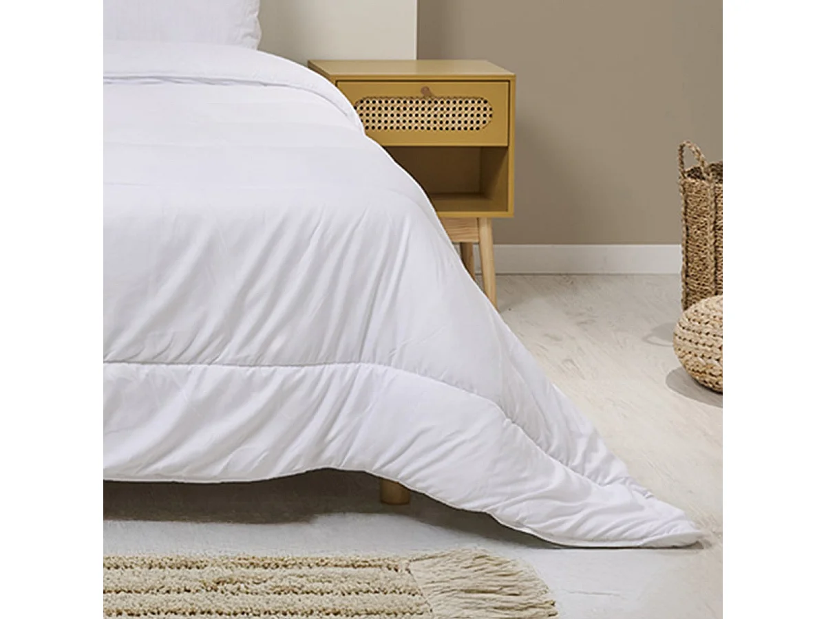 Pack Été Couette légère 240x260cm + 2 Oreillers moelleux 60x60cm Anti-transpiration Topcool - 2 personnes