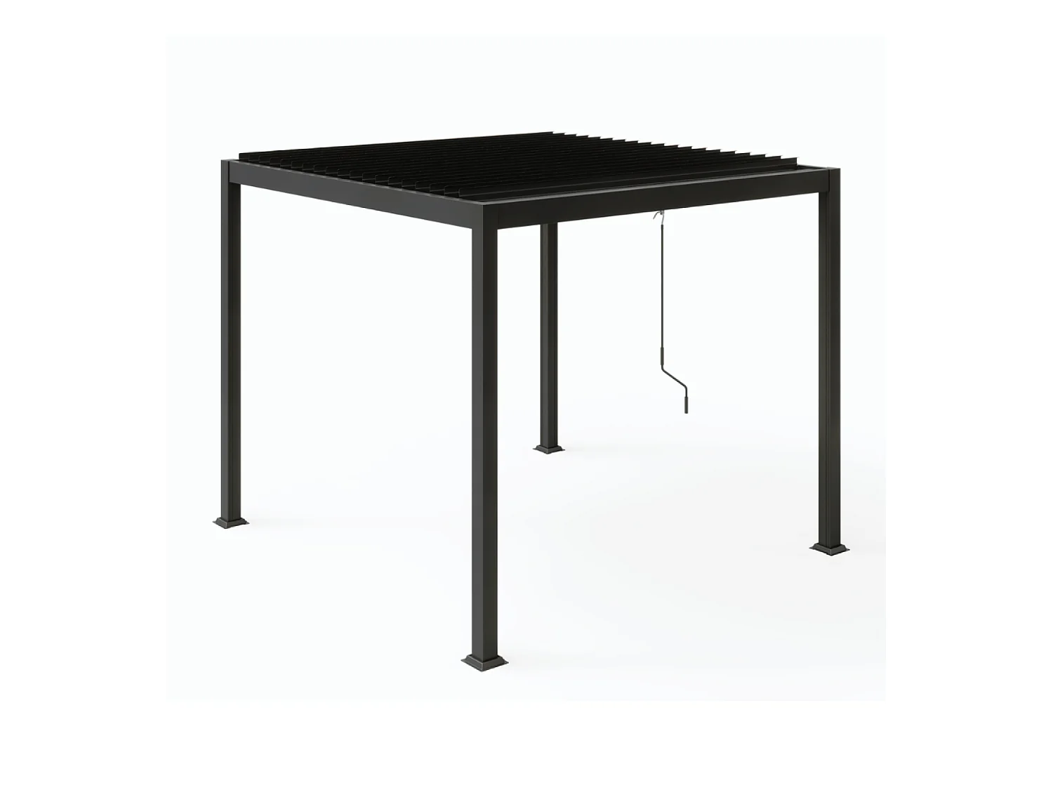 Pergola bioclimatique en acier 3x3m BANES