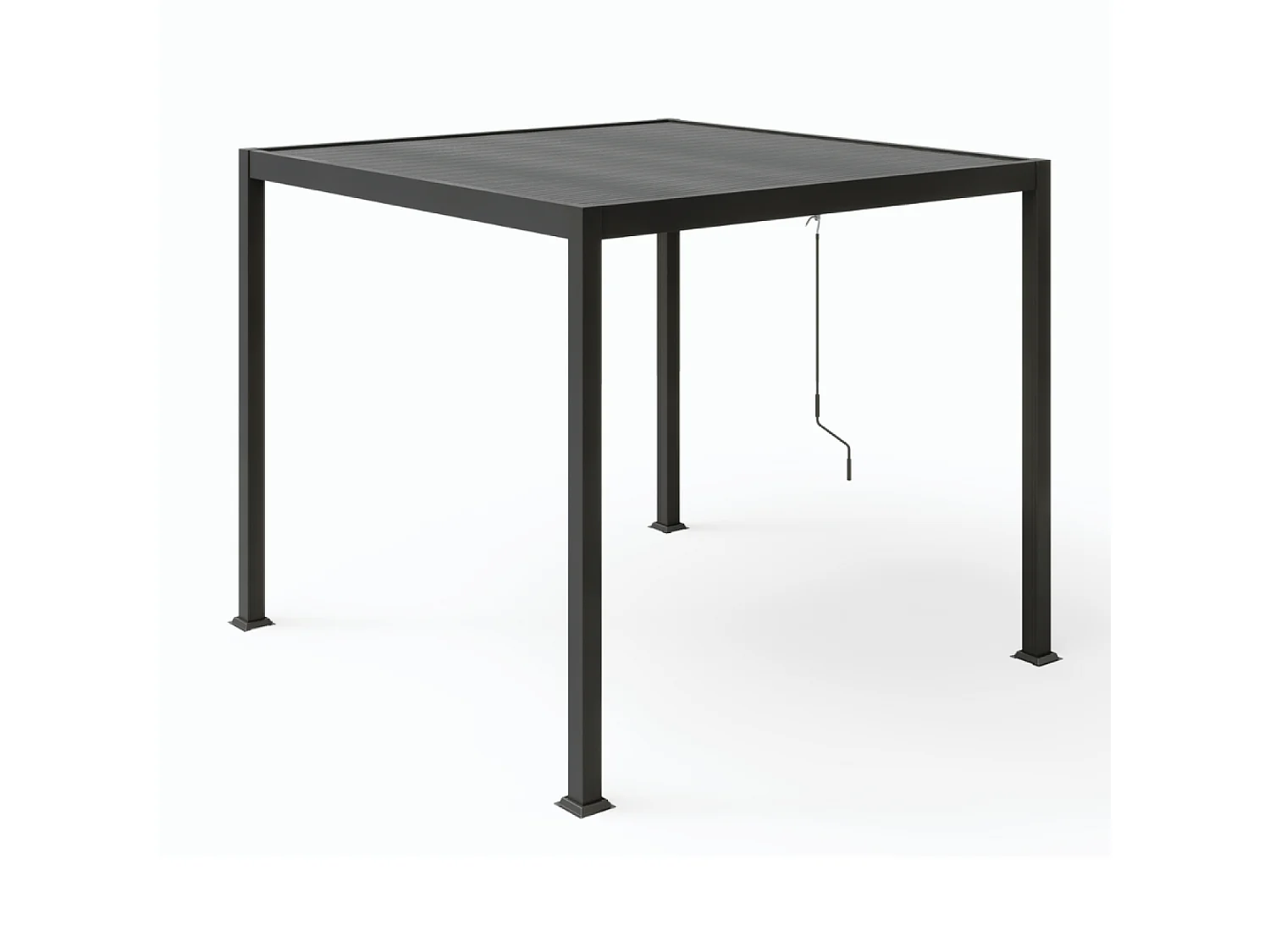 Pergola bioclimatique en acier 3x3m BANES