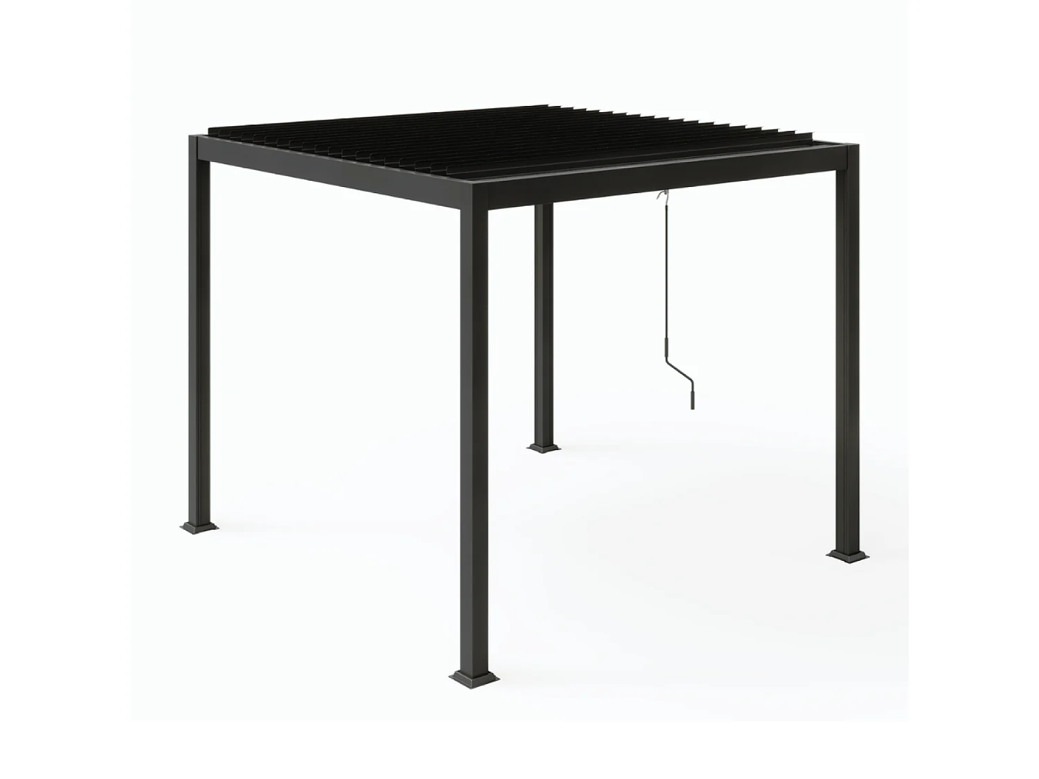 Pergola bioclimatique en acier 3x3m BANES