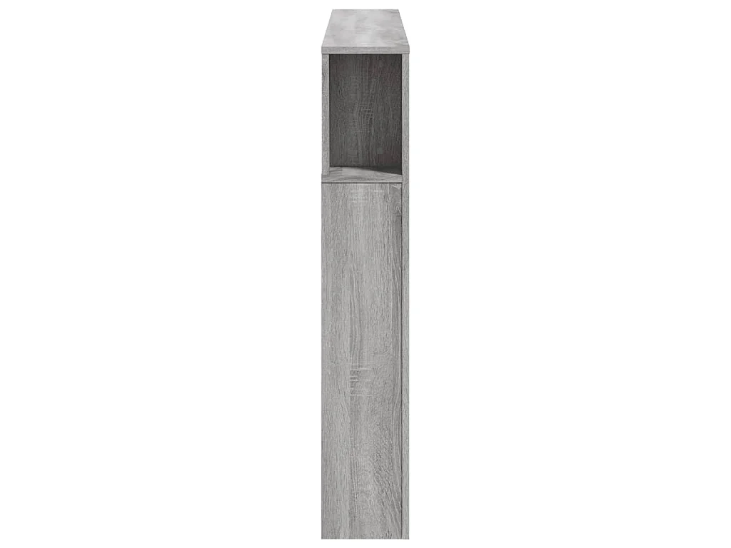 Cabeceira c/ LEDs 140x18,5x103,5 cm sonoma cinzento