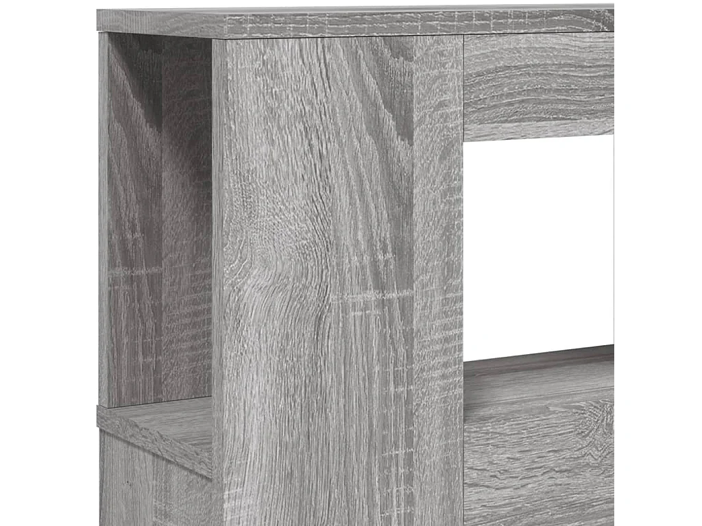 Cabeceira c/ LEDs 140x18,5x103,5 cm sonoma cinzento