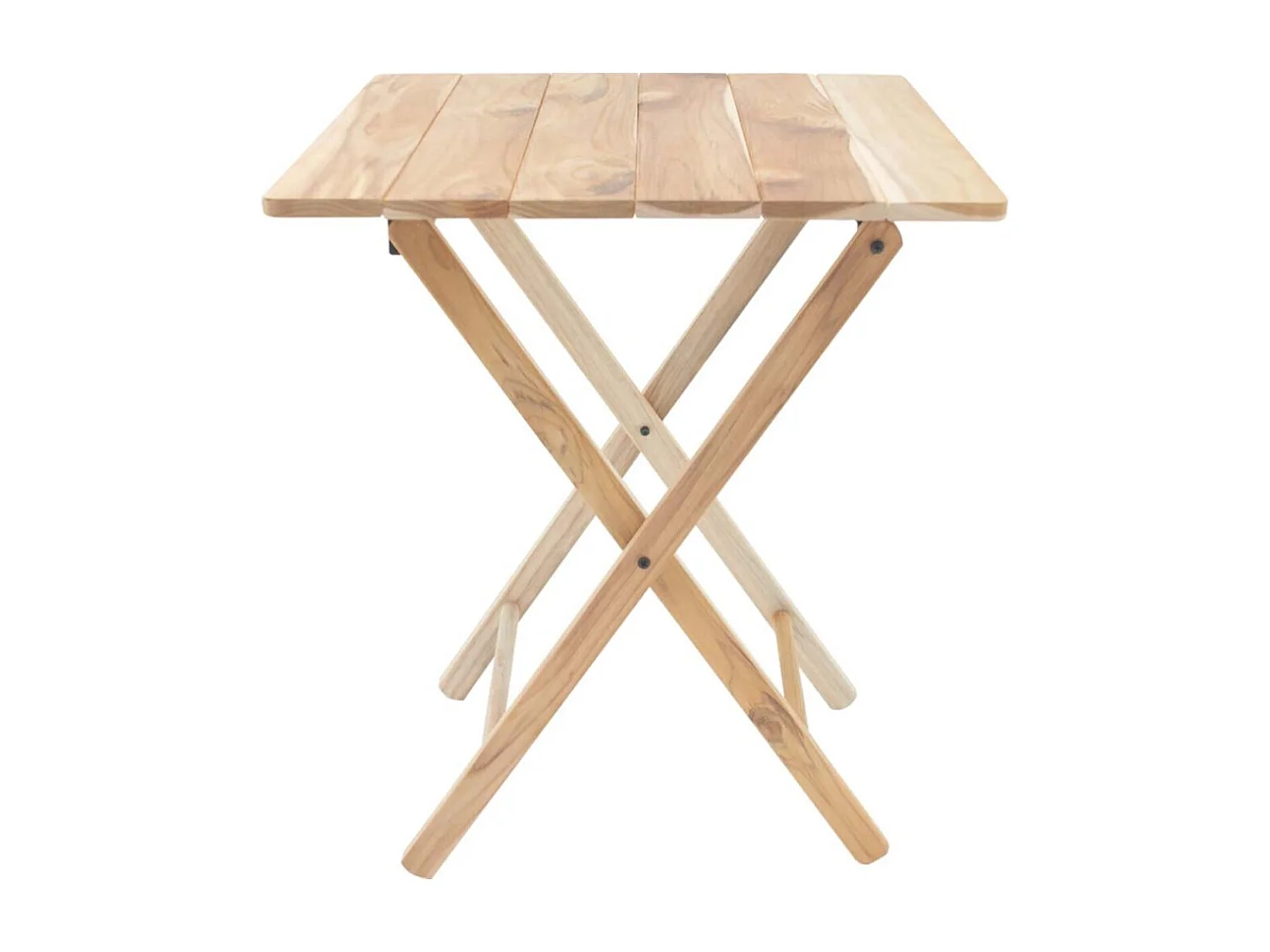 Ensemble table et chaises de jardin pliante en teck FSC