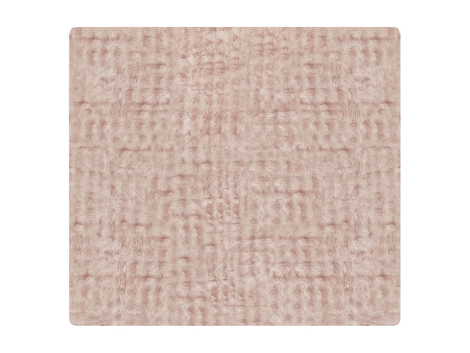 Coperta SALKA Finta pelliccia 200 x 220 cm Rosa pastello