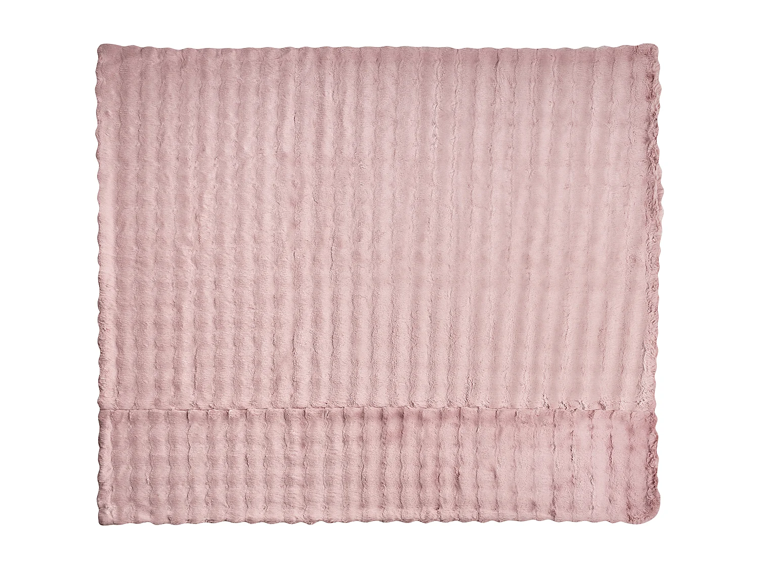Couverture SALKA Fourrure synthétique 200 x 220 cm Rose pastel