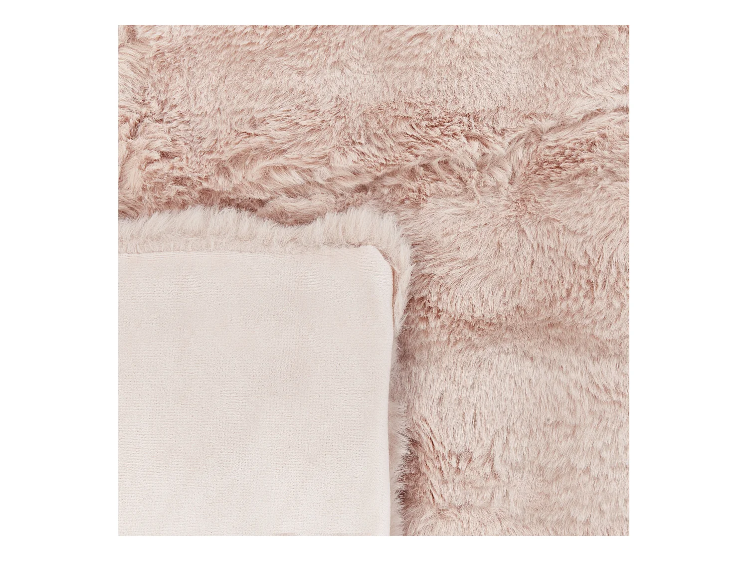 Couverture SALKA Fourrure synthétique 150 x 200 cm Rose pastel