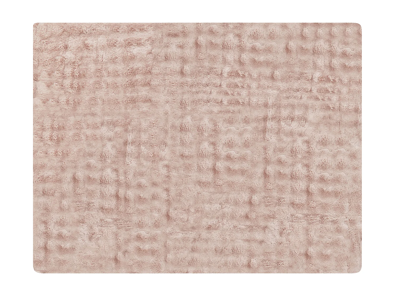 Kuscheldecke Kunstfell rosa 150 x 200 cm flauschig Tagesdecke für Bett Salka