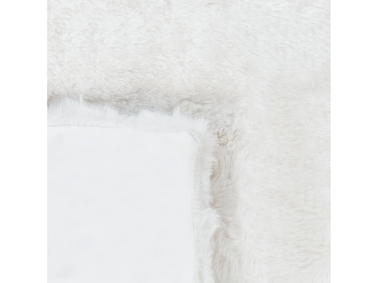 Couverture SALKA Fourrure synthétique 150 x 200 cm Blanc
