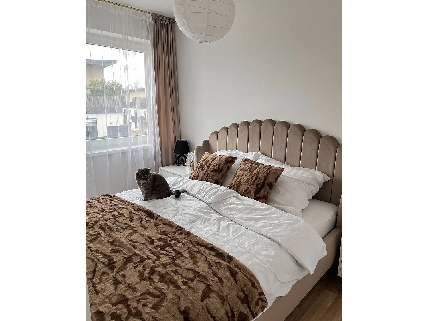 Coperta BAKIRA Finta pelliccia 150 x 200 cm Marrone