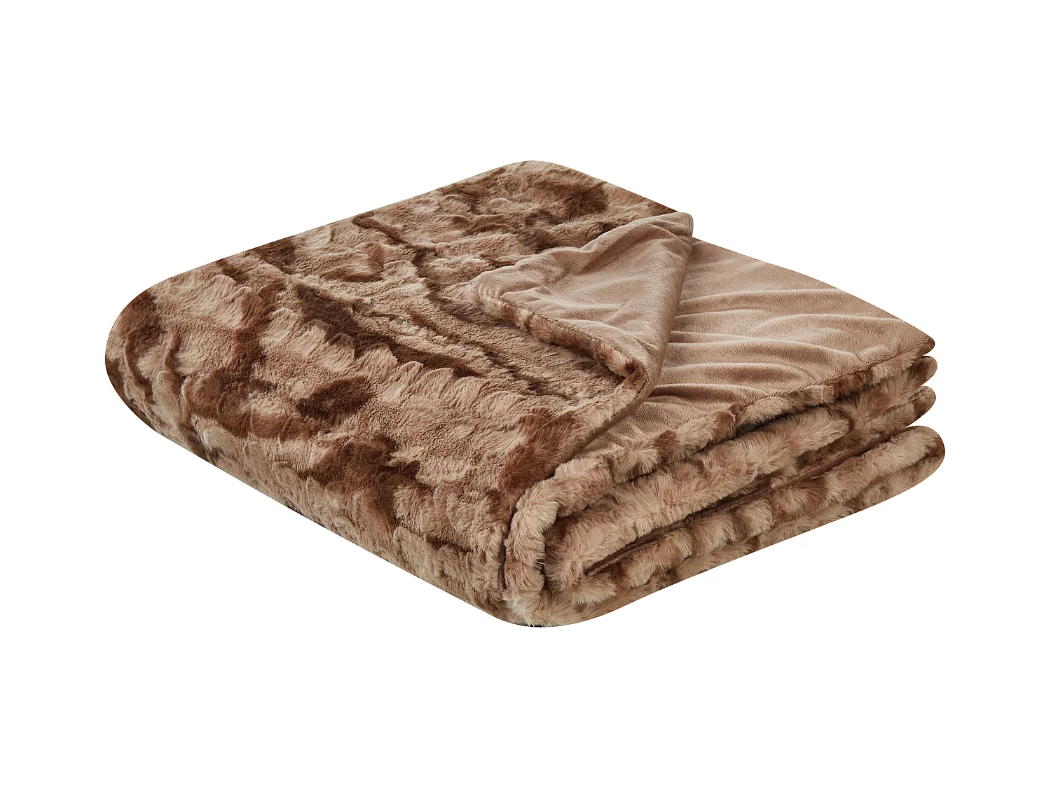 Couverture BAKIRA Fourrure synthétique 200 x 220 cm Marron